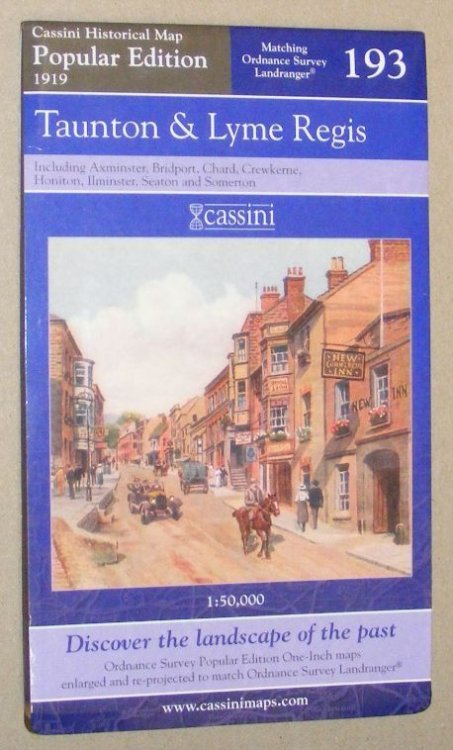 Taunton & Lyme Regis, Popular Edition 1919, matching Landranger sheet 193 (Cassini Historical Map)