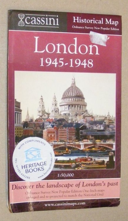 London 1945-1948. Cassini 1:50000 historical map, Ordnance Survey New Popular Edition