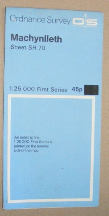 Machynlleth. 1:25000 First Series Map Sheet SH 70
