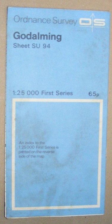Godalming. 1:25000 First Series Map Sheet SU 94