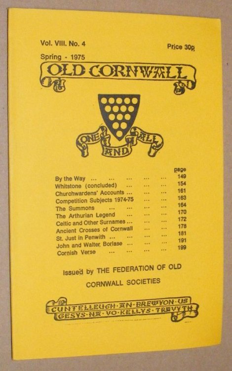 Old Cornwall vol.VIII, no.4, Spring 1975