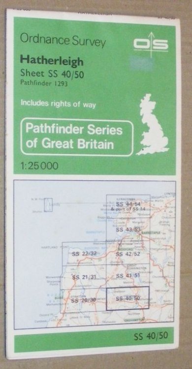 Hatherleigh Pathfinder Map Sheet SS 40/50 (1293)