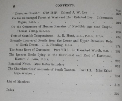 Report and Transactions of the Devonshire Association for the Advancement of Science, Literature and Art Volume XL [40], Newton Abbot, July, 1908