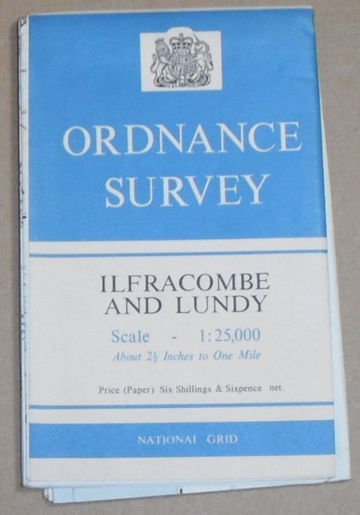 Ilfracombe and Lundy, 1:25000 Map Provisional Edition [SS44/54 & part of SS 43/53, & SS14]