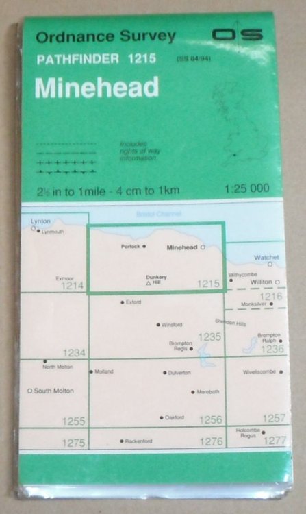 Minehead. 1:25000 Pathfinder 1215 (Sheet SS 84/94)