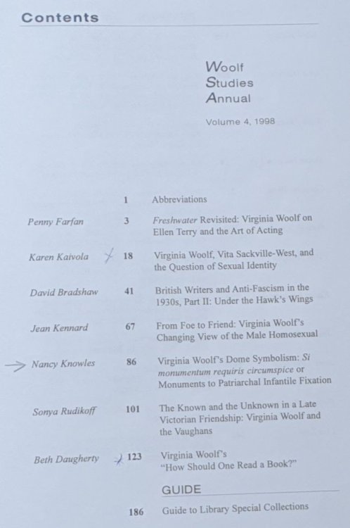 Woolf Studies Annual Volume 4, 1998