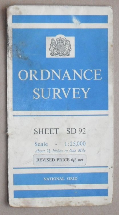[Todmorden], Sheet SD 92 1:25000 First Series Map