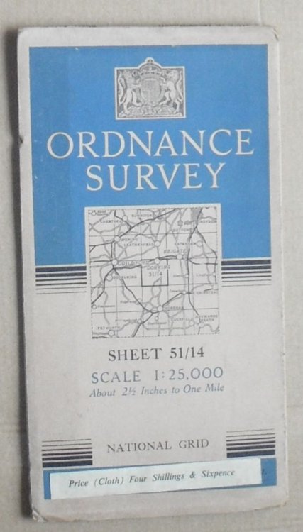 [Dorking], Sheet 51/14 [TQ 14] 1:25000 First Series Map