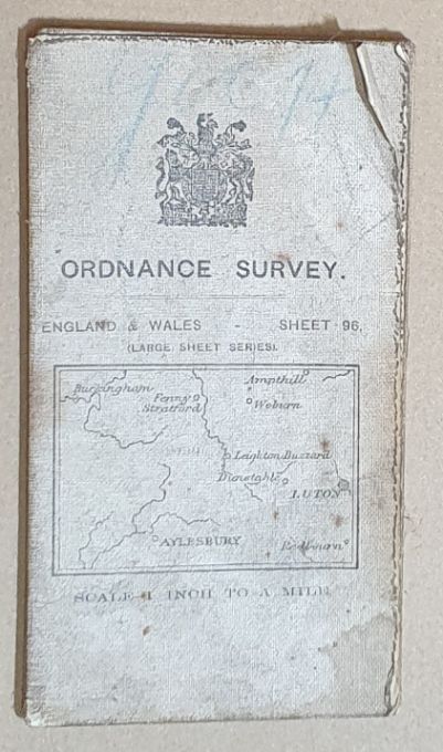 Buckingham, Leighton Buzzard and Luton. Sheet 96, Ordnance Survey One Inch Map (Large Sheet Series), Third Edition
