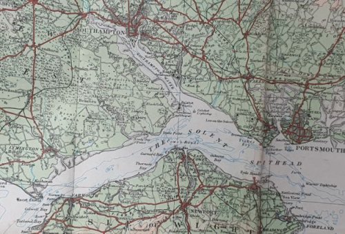 South Central. Ordnance Survey Map, scale -inch to 1 mile (1:253440)