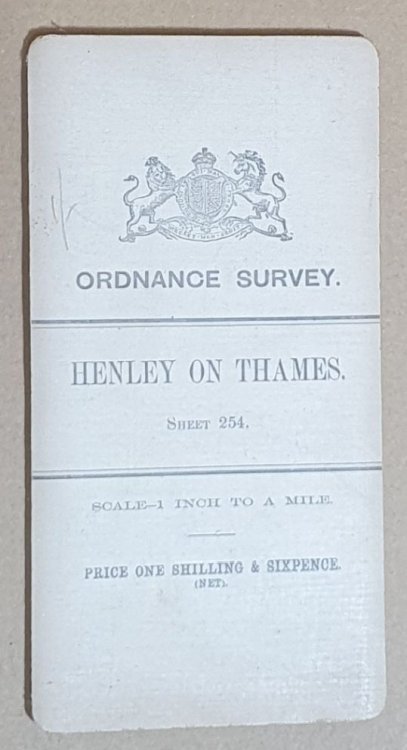 Henley on Thames, Sheet 254, Ordnance Survey Third Edition, 1 inch to a mile (1:63360)