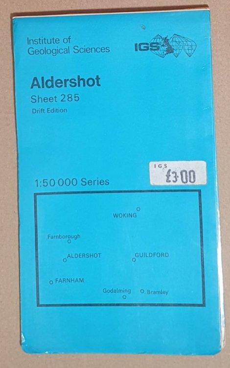 Aldershot. Sheet 285, Drift Edition, Geological Map 1:50000 Series