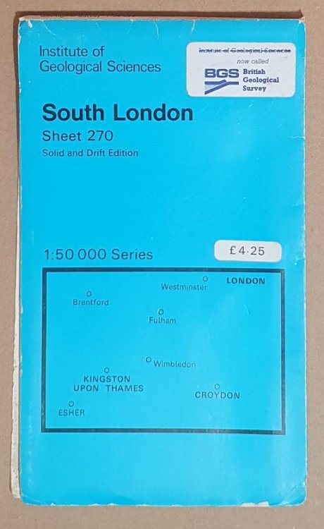 West London. Sheet 270,Solid and Drift Edition, Geological Map 1:50000 Series