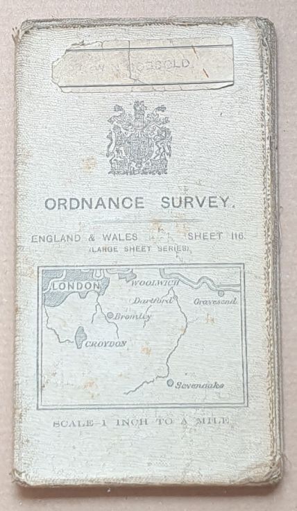Croydon, Gravesend and Sevenoaks. Sheet 116, One inch to one mile (1:63360) 3rd edition, Large Sheet Series
