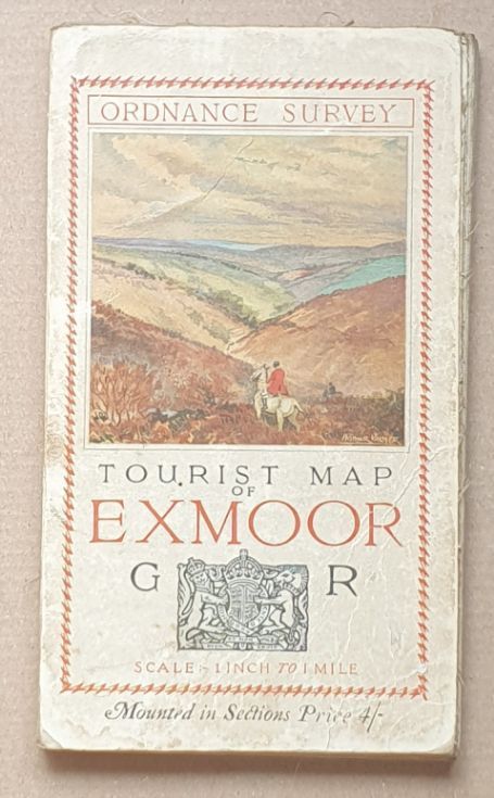 Tourist Map of Exmoor Forest. Scale 1 inch to 1 mile (1:63360)