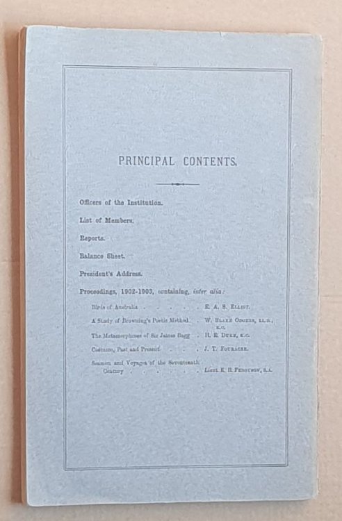 Annual Report and Transactions of the Plymouth Institution and Devon & Cornwall Natural History Society. Vol. XIII. Part V. 1902-1903