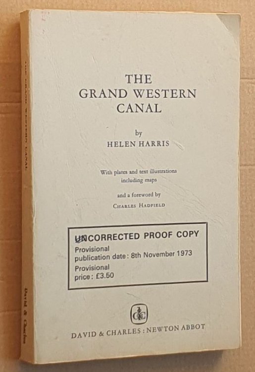 The Grand Western Canal, corrected uncorrected proof copy