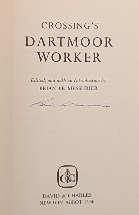 Crossing's Dartmoor Worker