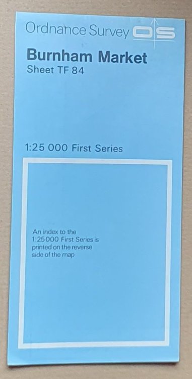 Burnham Market, Sheet TF 84 1:25000 First Series Map