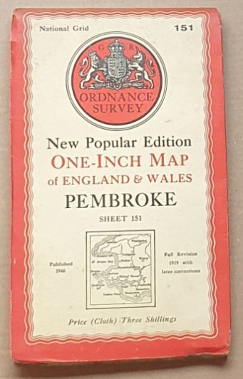 Pembroke. Sheet 151 One-Inch Map of England & Wales, New Popular Edition [l:63360]