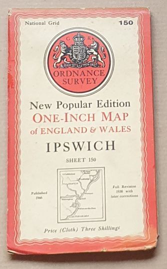Ipswich. Sheet 150 One-Inch Map of England & Wales, New Popular Edition [l:63360]