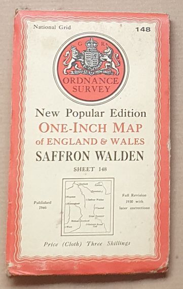 Saffron Walden. Sheet 148 One-Inch Map of England & Wales, New Popular Edition [l:63360]