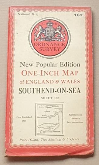 Southend-on-Sea. Sheet 162 One-Inch Map of England & Wales, New Popular Edition [l:63360]
