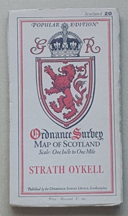 Strath Oykell. Ordnance Survey Map of Scotland Sheet 20. Popular Edition. Scale 1 Inch to 1 Mile [1:63360]