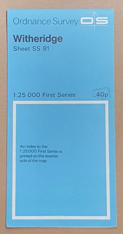 Witheridge Sheet SS 81 1:25000 First Series Map