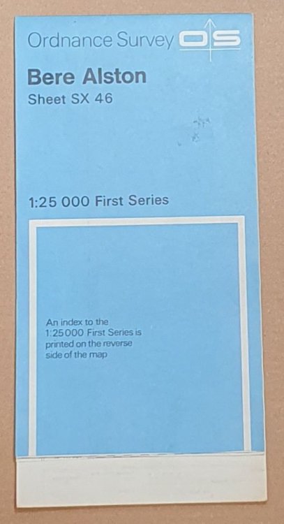 Bere Alston. 1:25000 First Series Map Sheet SX 46