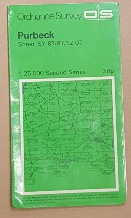 Purbeck. 1:25000 Second Series Sheet SY 89/97/SZ/07