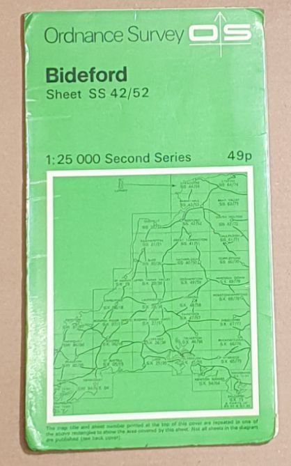 Bideford. 1:25000 Map Second Series Sheet SS 42/52
