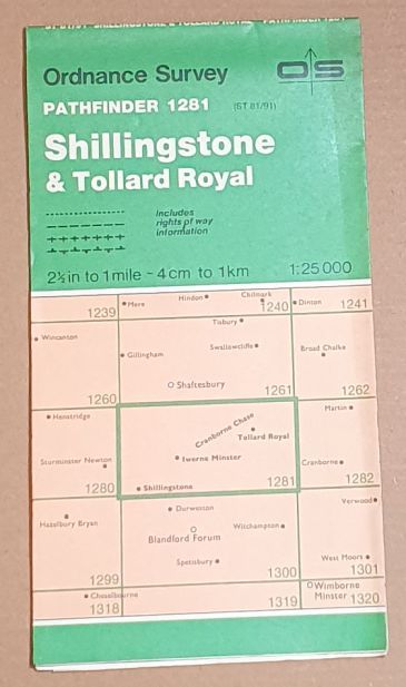 Shillingstone & Tollard Royal. 1:25000 Pathfinder 1281 (Sheet ST 81/91)