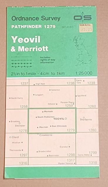 Yeovil & Merriot. 1:25000 Pathfinder 1279 (Sheet ST 41/51)