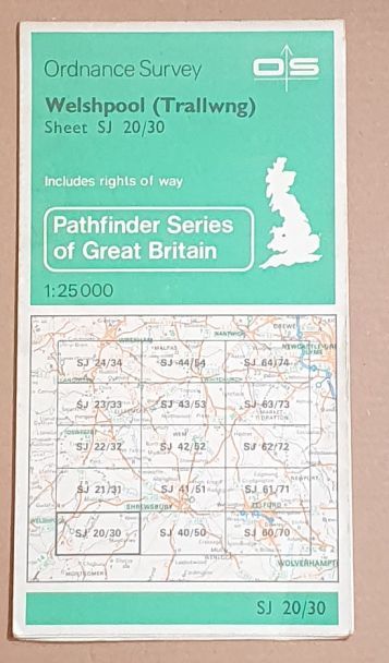 Welshpool (Tallwng) Pathfinder Map Sheet SJ 20/30 [888]