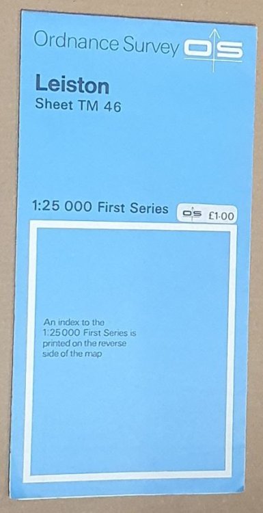 Leiston Sheet TM 46 1:25000 First Series Map