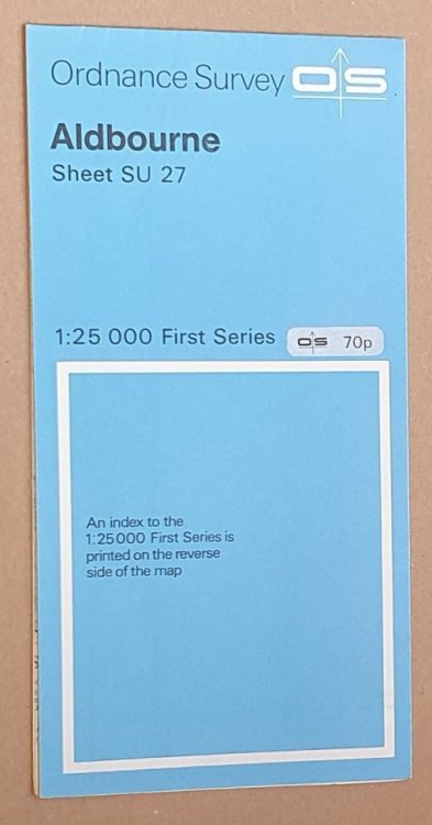 Aldbourne Sheet SU 27 1:25000 First Series Map