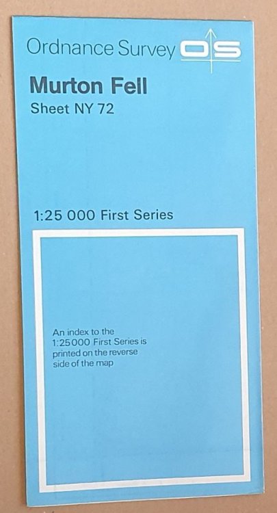 Murton Fell Sheet NY 72 1:25000 First Series Map
