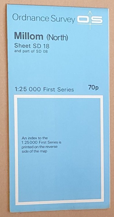Millon (North) Sheet SD 18 and part of SD 08 1:25000 First Series Map