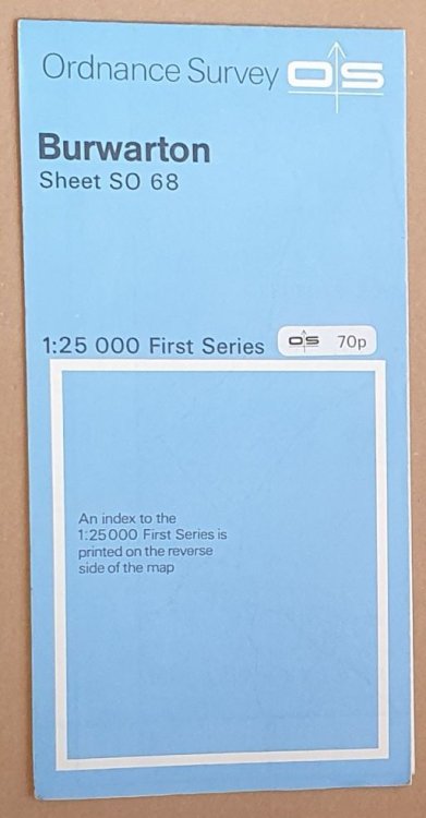 Burwarton Sheet SO 68 1:25000 First Series Map