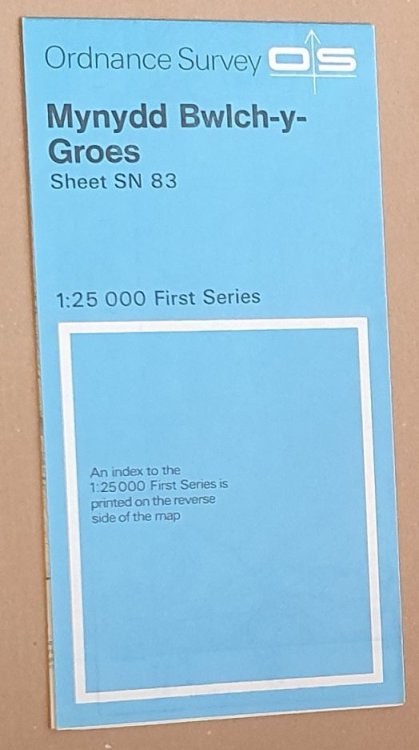 Mynydd Bwlch-y-Groes Sheet SN 83 1:25000 First Series Map