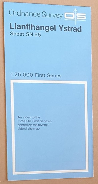 Llanfihangel Ystrad Sheet SN 55 1:25000 First Series Map