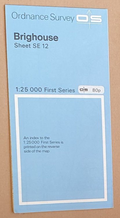 Brighouse Sheet SE 12 1:25000 First Series Map