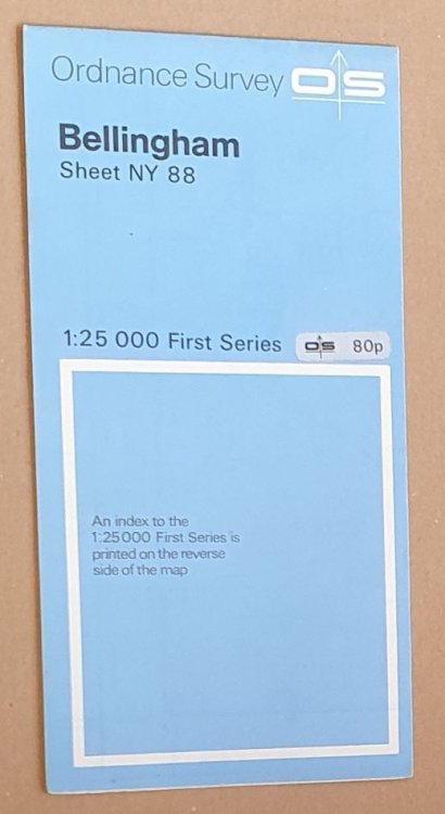 Bellingham Sheet NY 88 1:25000 First Series Map
