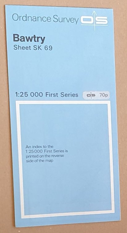 Bawtry Sheet SK 69 1:25000 First Series Map