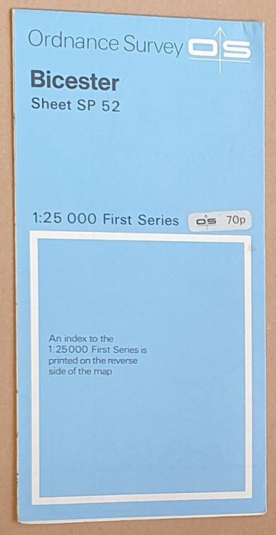 Bicester Sheet SP 52 1:25000 First Series Map