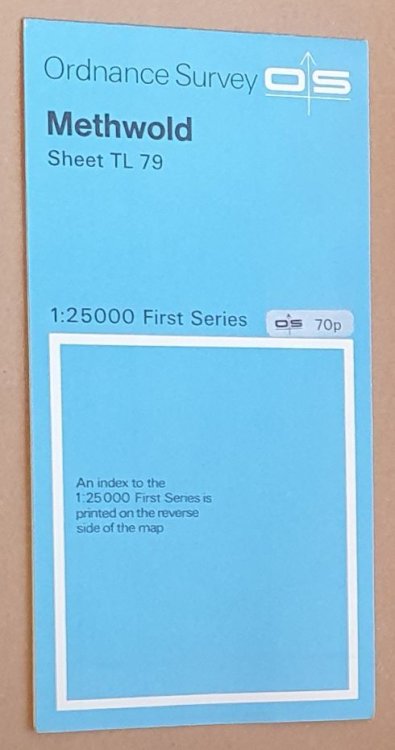 Methwold TL 79 1:25000 First Series Map