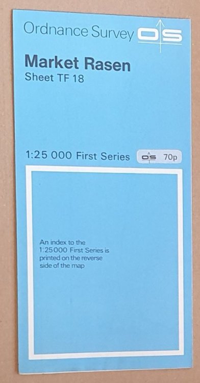 Market Rasen TF 18 1:25000 First Series Map