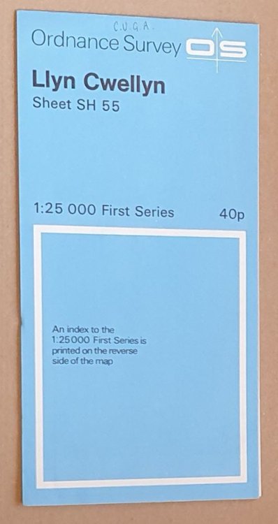 Llyn Cwellyn SH 55 1:25000 First Series Map