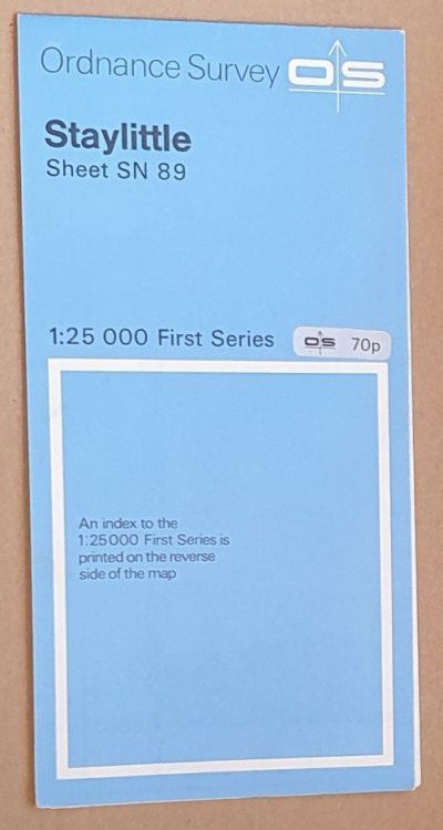 Staylittle Sheet SN 89 1:25000 First Series Map